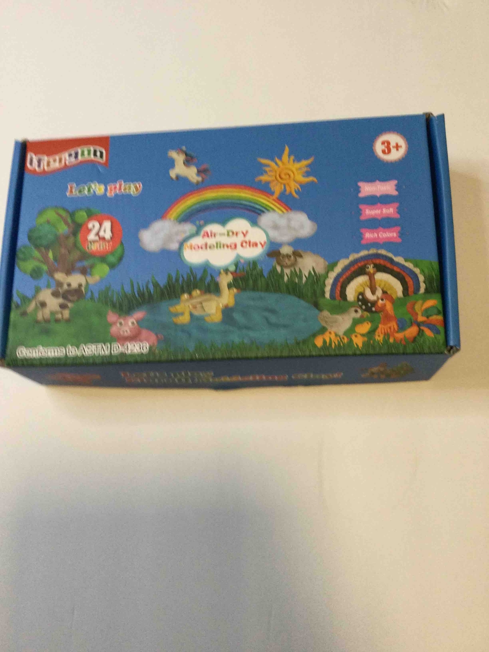 Air-Dry Modelling Clay 24-Color Set for Kids - Blue